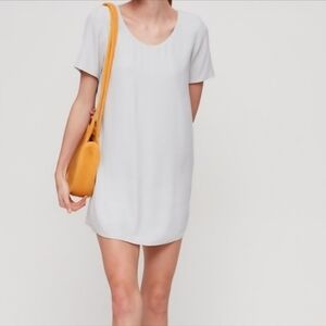Wilfred Free Teigen White Short Sleeve Dress Lined Sz L